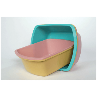 MEDEGEN RECTANGULAR WASH BASIN - Wash Basin, Rectangular, 6 Qt/ 5.7L, 12.6" x 10" x 4.2", Gold, 50/cs (42 cs/plt) | Quantity - 1x CS