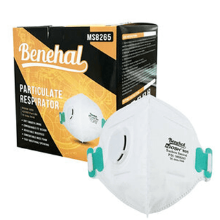 MEDIVENA BENEHAL N95 SURGICAL RESPIRATOR - Mask, N95 Surgical Respirator, NIOSH-Certified, FDA and CDC-Listed, Foldable-Design w/ Valve, 10/bx, 20bx/cs (Orders are Non-Cancellable & Non-Returnable) | Quantity - 1x CS