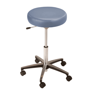 MTI STOOL - Stool, Pneumatic Hand Operated, Black Base without Backrest, Premium-Blue Ridge (DROP SHIP ONLY) (Continetal US & Canada) | Quantity - 1x EA