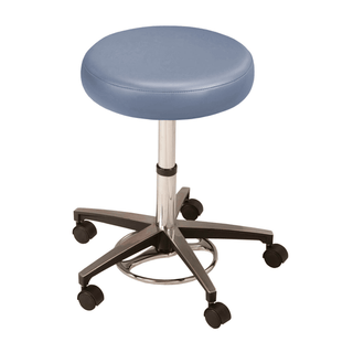 MTI STOOL - Stool, Pneumatic Hand Operated, Black Base without Backrest, Premium-Blue Ridge (DROP SHIP ONLY) (Continetal US & Canada) | Quantity - 1x EA