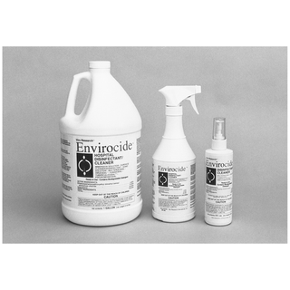METREX ENVIROCIDE HOSPITAL SURFACE & INSTRUMENT DISINFECTANT/CLEANER - Instrument Cleaner, 24 oz Bottle & Sprayer, 12/cs (US Only) | Quantity - 1x CS