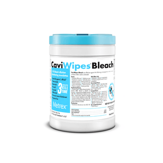 METREX CAVIWIPES1 SURFACE DISINFECTANT - CaviWipe Bleach, 6" x 10.5", 90 singles/ctn, 12 ctn/cs (30 cs/plt) (US Only) | Quantity - 1x CS