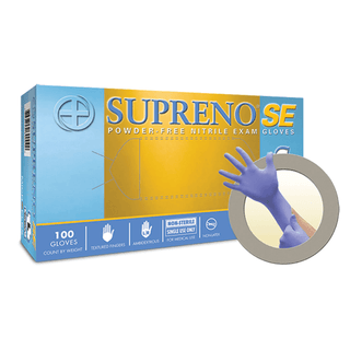 ANSELL MICROFLEX SUPRENO SE POWDER-FREE NITRILE EXAM GLOVES - Exam Gloves, Nitrile, PF, Latex-Free, Textured Fingers, Blue, X-Small, 100/bx; 10 bx/cs (US Only) | Quantity - 1x CS