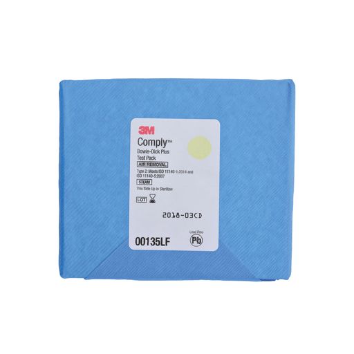 SOLVENTUM COMPLY BOWIE-DICK TYPE TEST SYSTEMS - Plus Test Pack, Early Warning Test Sheet, Disposable, 1/pk, 6 pk/bg, 5 bg/cs (Continental US+HI Only) | Quantity - 1x CS