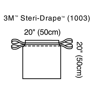 SOLVENTUM STERI-DRAPE ISOLATION BAG - Isolation Bag, Drawstring Closure, 20" x 20", 10/bx, 4 bx/cs (Continental US+HI Only) | Quantity - 1x CS