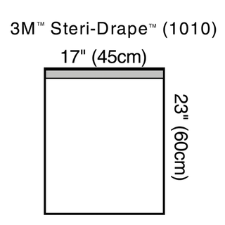 SOLVENTUM STERI-DRAPE TOWEL DRAPES - Towel Drape, Large, 23" x 17" with Adhesive Strip & Clear Plastic, 10/bx, 4 bx/cs (Continental US+HI Only) | Quantity - 1x CS