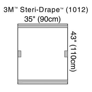 SOLVENTUM STERI-DRAPE C-ARM DRAPES/FLUROSCOPE DRAPE - X-Ray Image Intensifier Drape, 4 Adhesive Patches, 41" x 64", 10/bx, 4 bx/cs (Continental US+HI Only) | Quantity - 1x CS