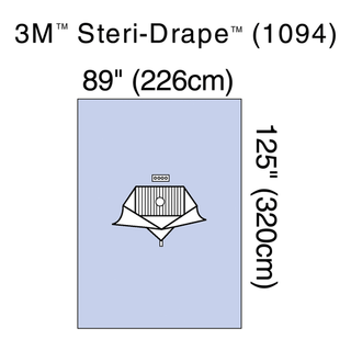 SOLVENTUM STERI-DRAPE ARTHROSCOPY DRAPES - Arthroscopy Sheet, Fluid Collection Pouch, 89" x 125", 1 Exit Port, Tube & Cord Organizer, 3M Biocade Fabric, 20/cs (Continental US+HI Only) | Quantity - 1x CS