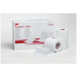 SOLVENTUM TRANSPORE WHITE DRESSING TAPE - White Dressing Tape, 1" x 10 yds, 12/bx, 10 bx/cs | Quantity - 1x CS