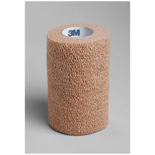 SOLVENTUM COBAN SELF-ADHERENT WRAP - Self-Adherent Wrap, 4" x 5 yds, Tan, 18/cs (020278) (Continental US+HI Only) | Quantity - 1x CS