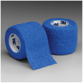SOLVENTUM COBAN SELF-ADHERENT WRAP - Self-Adherent Wrap, 4" x 5 yds, Blue, 18/cs (Continental US+HI Only) | Quantity - 1x CS