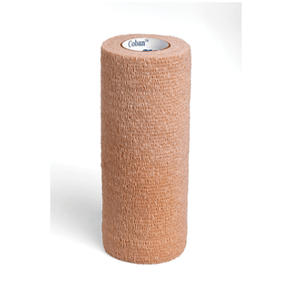 SOLVENTUM COBAN SELF-ADHERENT WRAP - Self-Adherent Wrap, 6" x 5 yds, Tan, 12/cs (Continental US+HI Only) | Quantity - 1x CS