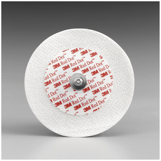 SOLVENTUM RED DOT SOFT CLOTH MONITORING ELECTRODES - Monitoring Electrode, 1.25" Dia, Adult/Pediatric, Cloth, Hydrogel, Gentle, 5/bg, 200 bg/cs (Continental US+HI Only) | Quantity - 1x CS