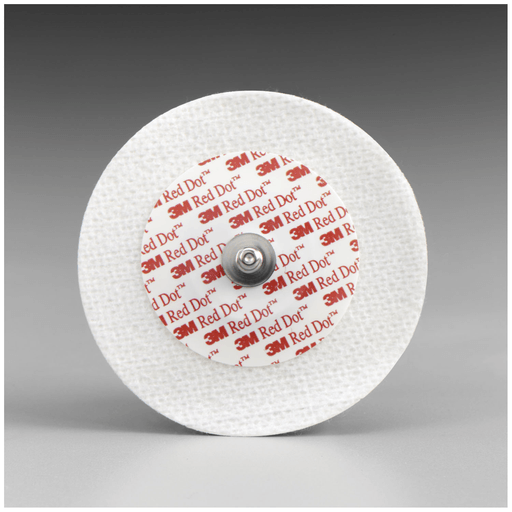 SOLVENTUM RED DOT SOFT CLOTH MONITORING ELECTRODES - Monitoring Electrode, No Abrader, 6cm Dia, 50/bg, 20 bg/cs (Continental US+HI Only) | Quantity - 1x CS