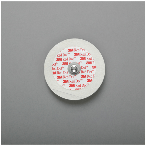 SOLVENTUM RED DOT PEDIATRIC MONITORING ELECTRODES WITH MICROPORE TAPE BACKING - Micropore Paper Tape Electrode, Pediatric, 4.4cm Dia, 50/bg, 20 bg/cs | Quantity - 1x CS