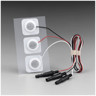 SOLVENTUM RED DOT ECG MONITORING ELECTRODES WITH PRE-ATTACHED LEAD WIRENeonatal, 22mm x 22mm, Pre-Wired Non-Radiolucent Electrode with Soft Cloth, 3/bg, 100 bg/cs | Quantity - 1x CS