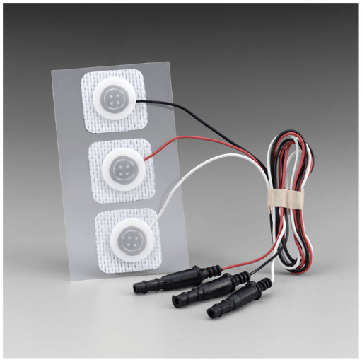 SOLVENTUM RED DOT ECG MONITORING ELECTRODES WITH PRE-ATTACHED LEAD WIRENeonatal, 22mm x 22mm, Pre-Wired Non-Radiolucent Electrode with Soft Cloth, 3/bg, 100 bg/cs | Quantity - 1x CS