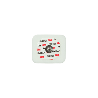 SOLVENTUM RED DOT MONITORING ELECTRODES WITH FOAM TAPE & STICKY GEL - Monitoring Electrode, 1.60" x 1.36", Adult, Universal, Foam, Sticky Gel, Diaphoretic, 3/bg, 200 bg/cs (Continental US+HI Only) | Quantity - 1x CS