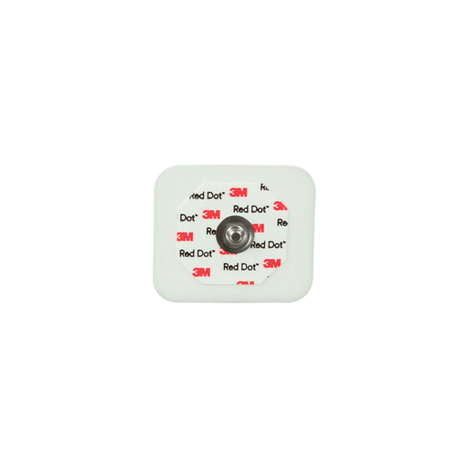 SOLVENTUM RED DOT MONITORING ELECTRODES WITH FOAM TAPE & STICKY GEL - Monitoring Electrode, 1.60" x 1.36", Adult, Universal, Foam, Sticky Gel, Diaphoretic, 50/bg, 20 bg/cs (Continental US+HI Only) | Quantity - 1x CS