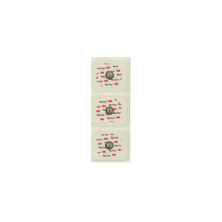 SOLVENTUM RED DOT MONITORING ELECTRODES WITH FOAM TAPE & STICKY GEL - Monitoring Electrode, 1.60" x 1.36", Adult, Universal, Foam, Sticky Gel, Diaphoretic, 3/bg, 200 bg/cs (Continental US+HI Only) | Quantity - 1x CS