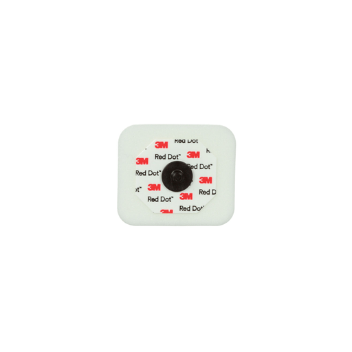 SOLVENTUM RED DOT MONITORING ELECTRODES WITH FOAM TAPE & STICKY GELMonitoring Electrode with Abrader, 4cm x 3.5cm, Radiolucent Stud, 3/bg, 200 bg/cs | Quantity - 1x CS