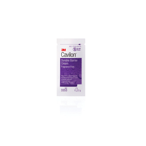 SOLVENTUM CAVILON DURABLE BARRIER CREAMBarrier Cream, 2g Sachet, 20/bx, 12 bx/cs (Minimum Expiry Lead is 120 days) (Non-Refundable; Non-Returnable) | Quantity - 1x CS