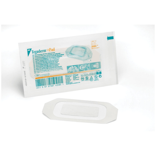 SOLVENTUM TEGADERM + PAD FILM DRESSING WITH NON-ADHERENT PADTransparent Dressing, 2 3/8" x 4", Pad Size 1" x 2 3/8", 50/bx, 4 bx/cs | Quantity - 1x CS