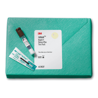 SOLVENTUM ATTEST RAPID 5 STEAM PLUS TEST PACKTest Pack Includes: 16 Test Packs + 4 Controls, 3 Hr Readout, Brown Cap, Consists of 1292 BI + Comply (SteriGage) Steam Chemical Integrator, 16/bx, 4 bx/cs | Quantity - 1x CS
