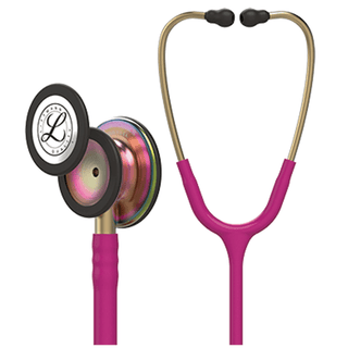 SOLVENTUM LITTMANN CLASSIC III STETHOSCOPE - Stethoscope, Rainbow Finish, Raspberry Tube, 27" (Continental US+HI Only) (Littmann items are only available for sale online by distributors authorized by 3M Littmann) | Quantity - 1x EA
