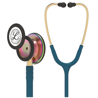SOLVENTUM LITTMANN CLASSIC III STETHOSCOPE - Stethoscope, Rainbow Finish, Caribbean Blue Tube, 27" (Continental US+HI Only) (Littmann items are only available for sale online by distributors authorized by 3M Littmann) | Quantity - 1x EA