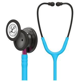 SOLVENTUM LITTMANN CLASSIC III STETHOSCOPEStethoscope, Smoke Chestpiece, Turquoise Tubing, Pink Stem and Smoke Headset, 27" (Littmann items are only available for sale online by distributors authorized by 3M Littmann) | Quantity - 1x EA