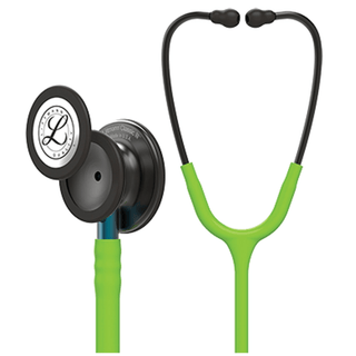 SOLVENTUM LITTMANN CLASSIC III STETHOSCOPEStethoscope, Smoke Chestpiece, Lime Green Tubing, Blue Stem and Smoke Headset, 27" (Littmann items are only available for sale online by distributors authorized by 3M Littmann) | Quantity - 1x EA