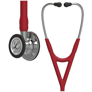 SOLVENTUM LITTMANN CARDIOLOGY IV STETHOSCOPE - Stethoscope, Mirror Finish Chestpiece, Burgundy Tube, 27" (Continental US+HI Only) (Littmann items are only available for sale online by distributors authorized by 3M Littmann) | Quantity - 1x EA