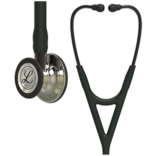 SOLVENTUM LITTMANN CARDIOLOGY IV STETHOSCOPEStethoscope, Champagne Finish Chestpiece, Black Tube, 27" (Littmann items are only available for sale online by distributors authorized by 3M Littmann) | Quantity - 1x EA