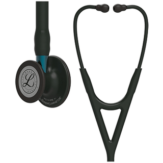 SOLVENTUM LITTMANN CARDIOLOGY IV STETHOSCOPEStethoscope, Black Finish Chestpiece, Black Tube, Blue Stem and Black Headset, 27" (Littmann items are only available for sale online by distributors authorized by 3M Littmann) | Quantity - 1x EA