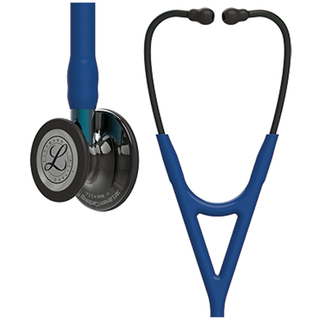 SOLVENTUM LITTMANN CARDIOLOGY IV STETHOSCOPEStethoscope, High Polish Smoke Finish Chestpiece, Navy Tube, Blue Stem and Black Headset, 27" (Littmann items are only available for sale online by distributors authorized by 3M Littmann) | Quantity - 1x EA