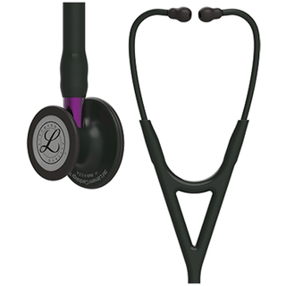 SOLVENTUM LITTMANN CARDIOLOGY IV STETHOSCOPEStethoscope, Black Finish Chestpiece, Black Tube, Violet Stem and Black Headset, 27" (Littmann items are only available for sale online by distributors authorized by 3M Littmann) | Quantity - 1x EA