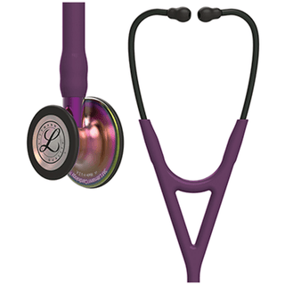 SOLVENTUM LITTMANN CARDIOLOGY IV STETHOSCOPEStethoscope, Rainbow Finish Chestpiece, Plum Tube, Violet Stem and Black Headset, 27" (Littmann items are only available for sale online by distributors authorized by 3M Littmann) | Quantity - 1x EA
