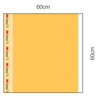 SOLVENTUM IOBAN 2 ANTIMICROBIAL INCISE DRAPE - Incise Drape, Overall 35" x 23", Incise 23" x23", 10/bx, 4 bx/cs (Continental US+HI Only) | Quantity - 1x CS