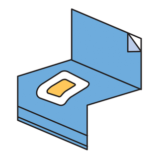 SOLVENTUM STERI-DRAPE CESAREAN-SECTION SHEETS & POUCHES - Cesarean-Section with Incise Pouch, 35" x 30", 10/bx, 4 bx/cs | Quantity - 1x CS