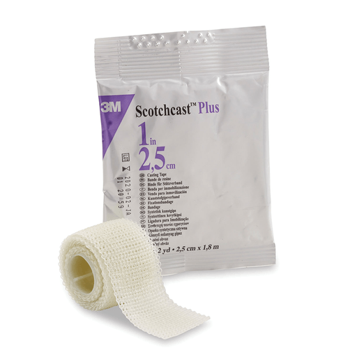 SOLVENTUM SCOTCHCAST PLUS CASTING TAPE - Plus Casting Tape, Standard, 1" x 2 yds, White, 10/cs (Continental US+HI Only) | Quantity - 1x CS