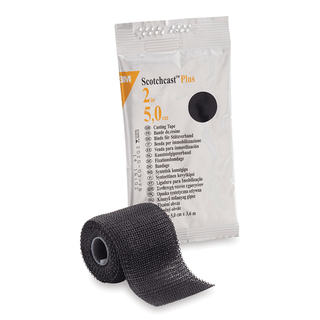 SOLVENTUM SCOTCHCAST PLUS CASTING TAPEPlus Casting Tape, 2" x 4 yds, Black, 10/cs | Quantity - 1x CS