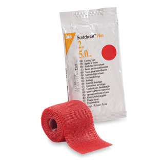 SOLVENTUM SCOTCHCAST PLUS CASTING TAPE - Plus Casting Tape, 2" x 4 yds, Red, 10/cs (Continental US+HI Only) | Quantity - 1x CS