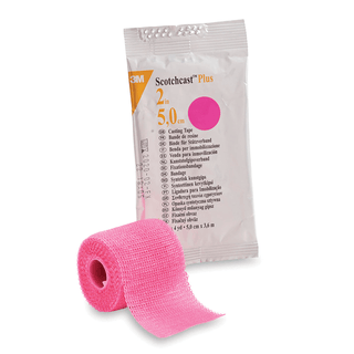 SOLVENTUM SCOTCHCAST PLUS CASTING TAPEPlus Casting Tape, 2" x 4 yds, Rose, 10/cs | Quantity - 1x CS