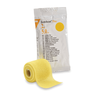 SOLVENTUM SCOTCHCAST PLUS CASTING TAPE - Plus Casting Tape, Standard, 2" x 4 yds, Yellow, 10/cs (Continental US+HI Only) | Quantity - 1x CS