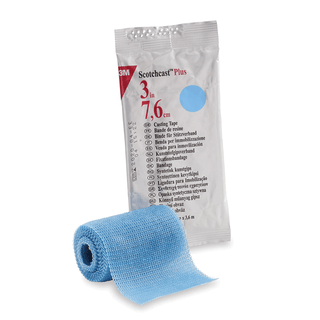 SOLVENTUM SCOTCHCAST PLUS CASTING TAPEPlus Casting Tape, 3" x 4 yds, Light Blue, 10/cs | Quantity - 1x CS