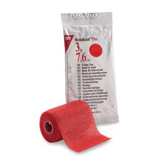 SOLVENTUM SCOTCHCAST PLUS CASTING TAPEPlus Casting Tape, 3" x 4 yds, Red, 10/cs | Quantity - 1x CS