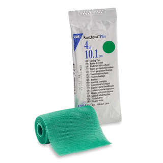 SOLVENTUM SCOTCHCAST PLUS CASTING TAPEPlus Casting Tape, 4" x 4 yds, Green, 10/cs | Quantity - 1x CS