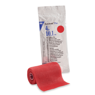 SOLVENTUM SCOTCHCAST PLUS CASTING TAPE - Plus Casting Tape, 4" x 4 yds, Red, 10/cs (Continental US+HI Only) | Quantity - 1x CS
