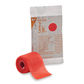 SOLVENTUM SCOTCHCAST SOFT CAST CASTING TAPE - Soft Casting Tape, Red, 2" x 4 yds, 10/cs (Continental US+HI Only) | Quantity - 1x CS